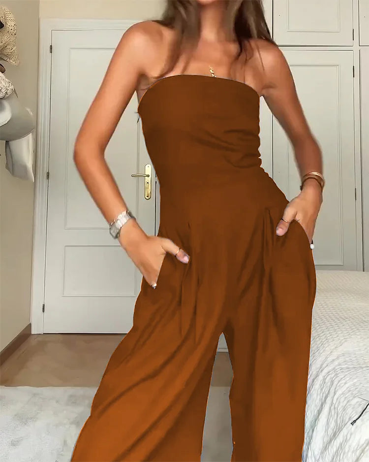 Céleste™ | Elegante Off-Shoulder Jumpsuit