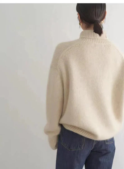 Juliette | PULL COL ROULE CASHMERE