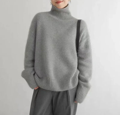 Juliette | PULL COL ROULE CASHMERE