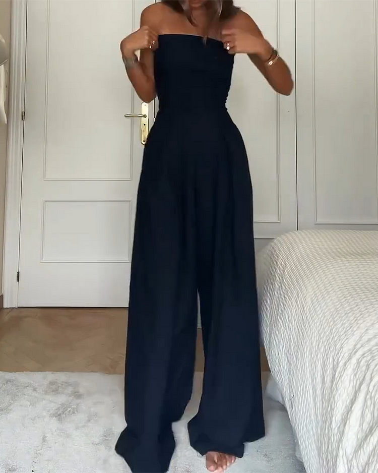 Céleste™ | Elegante Off-Shoulder Jumpsuit