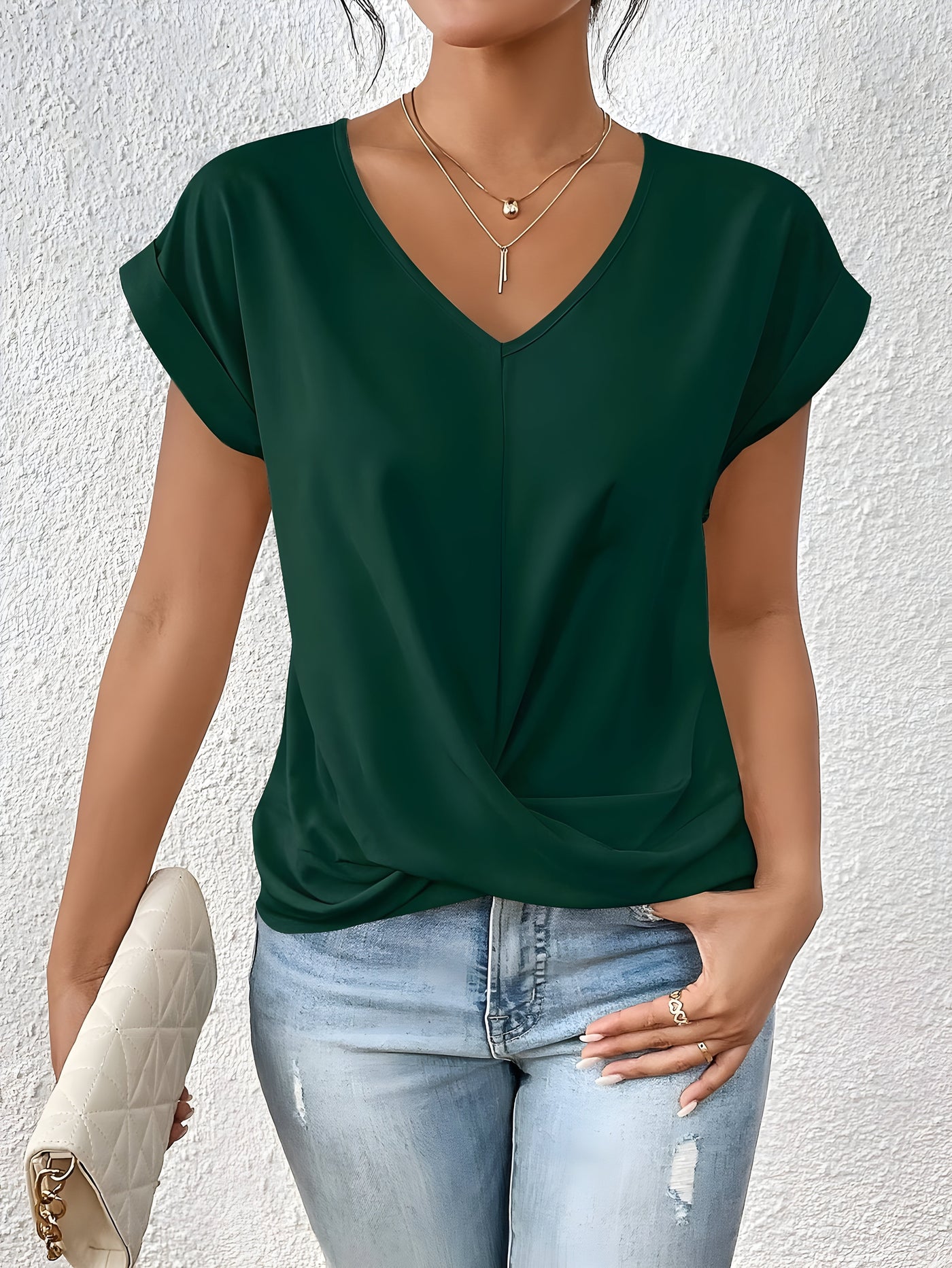 Ziva™ | Casual T-shirt met V-hals