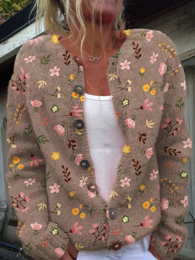 Margot™ | Bloemen cardigan voor de herfst en winter